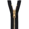 Polished metal zipper – metal bliskavka with polished teeth