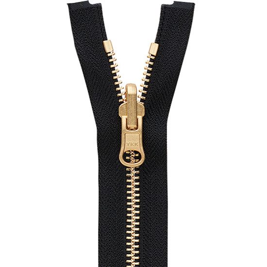 Polished metal zipper – metal bliskavka with polished teeth