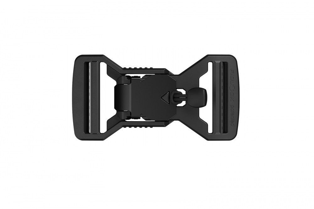V-Buckle 40 SET LL, black flap, +zip.pul