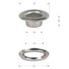 5 mm eyelets nickel