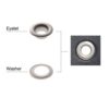5 mm eyelets black