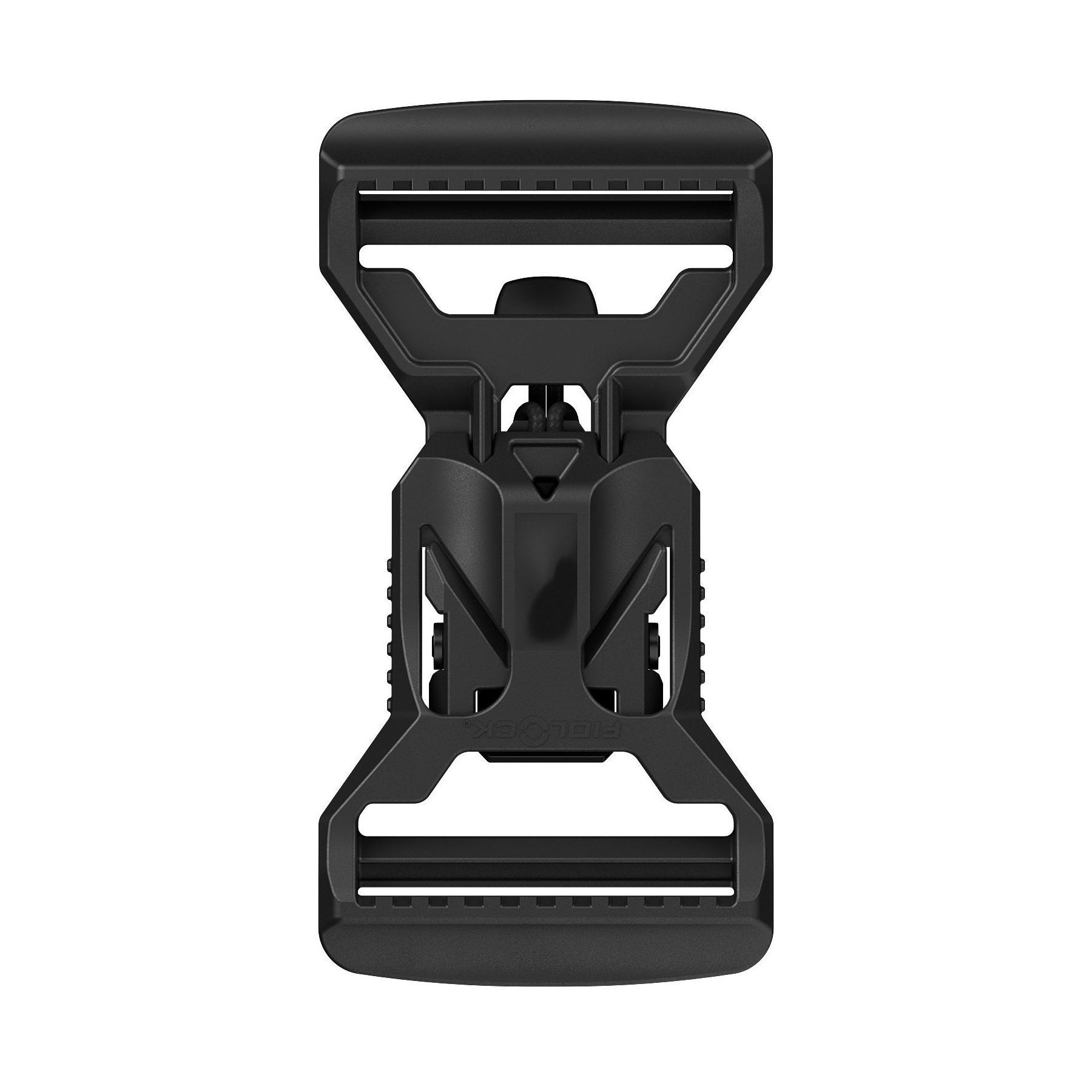 V-Buckle 40 SET LL, black flap, +zip.pul