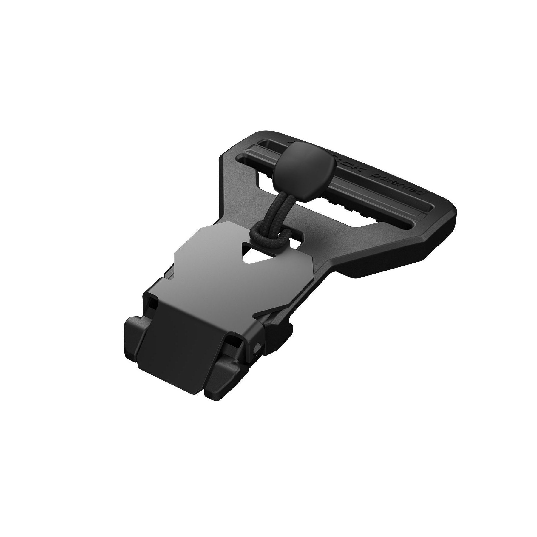 V-Buckle 40 SET LL, black flap, +zip.pul