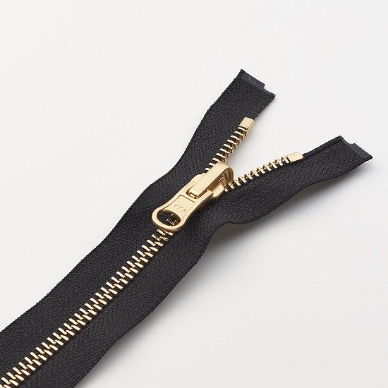 Polished metal zipper – metal bliskavka with polished teeth